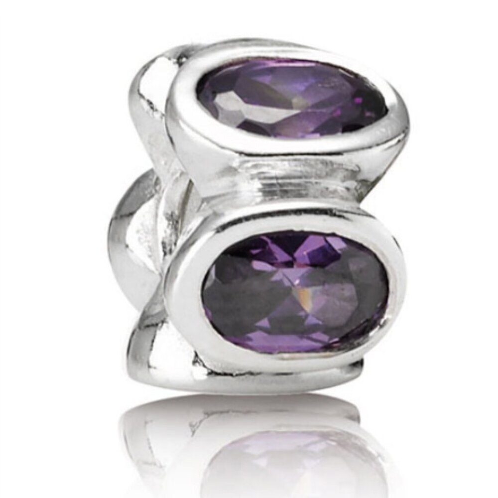 Pandora Purple Oval Lights ACZ Charm (790311ACZ)